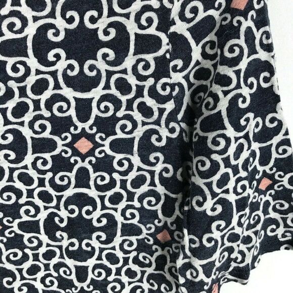 LOFT 100% Linen Print T-Shirt Size S Short Sleeve - Picture 4 of 12